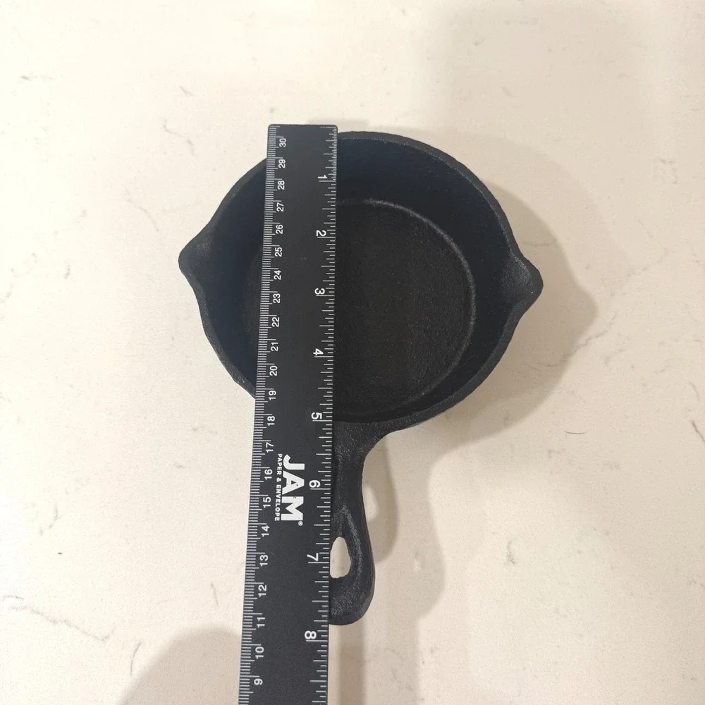 Mini Cast Iron Skillet 5 Inch Individual‎ Serving Pan Black Seasoned Finish